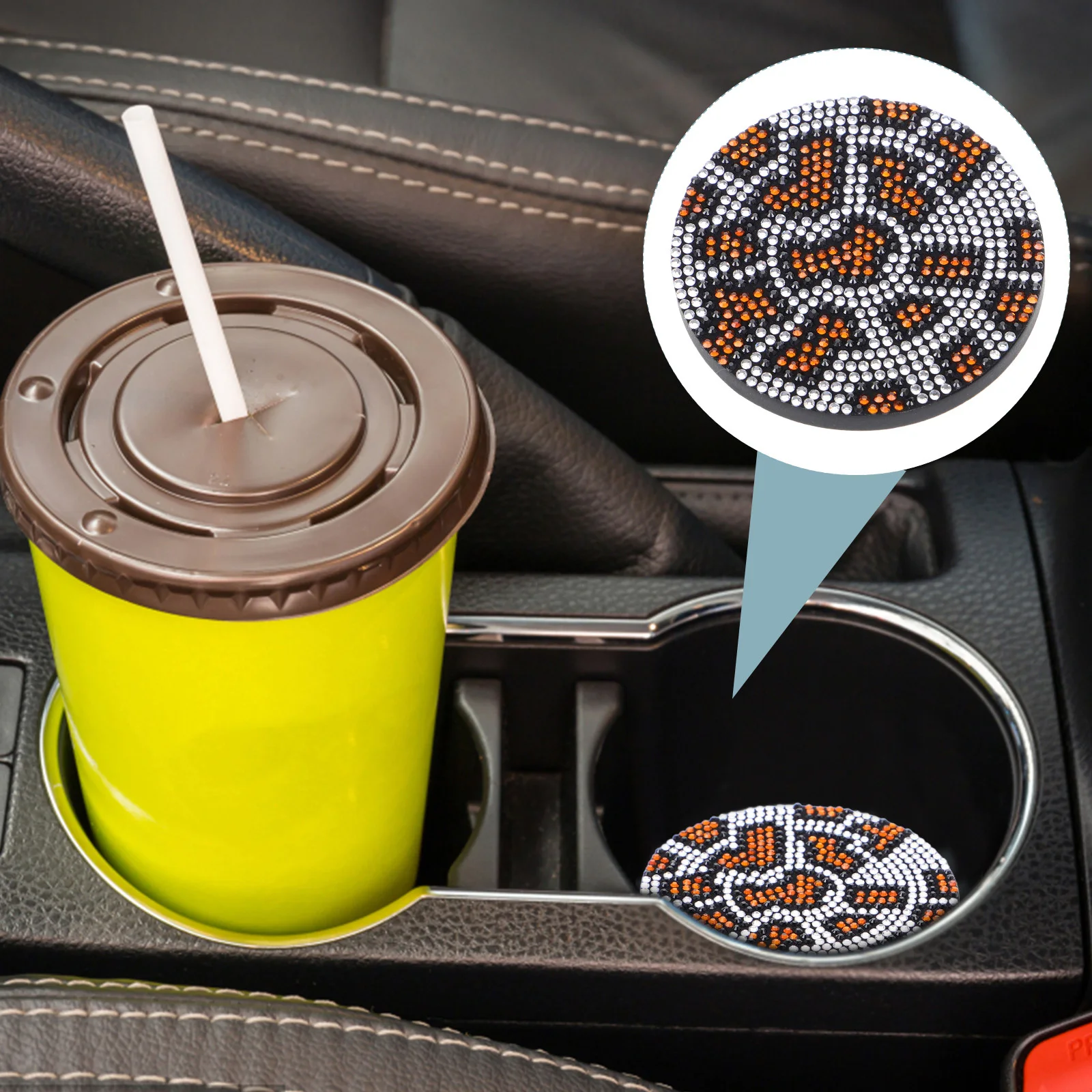 2pcs Anti-Slip Mat Silicone Car Coasters Cup Holder Coasters Round Bling Cup Holder Insert For Car Interior Decor Accessories
2pcs Anti-Slip Mat Silicone Car Coasters Cup Holder Coasters Round Bling Cup Holder Insert For Car Interior Decor Accessories