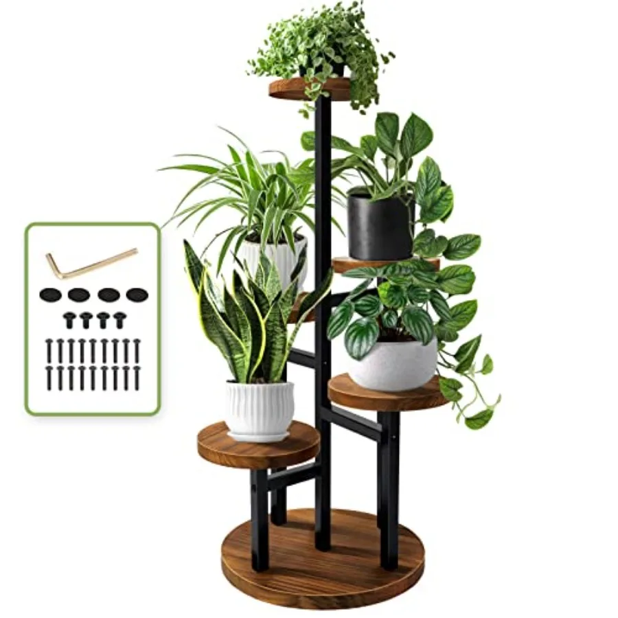 Plant Stand, Tall Metal Wood Shelf Holder for Indoor Plants, Outdoor Garden Plant Display Rack Flower Pot Stand for Corner Livi
Plant Stand, Tall Metal Wood Shelf Holder for Indoor Plants, Outdoor Garden Plant Display Rack Flower Pot Stand for Corner Livi