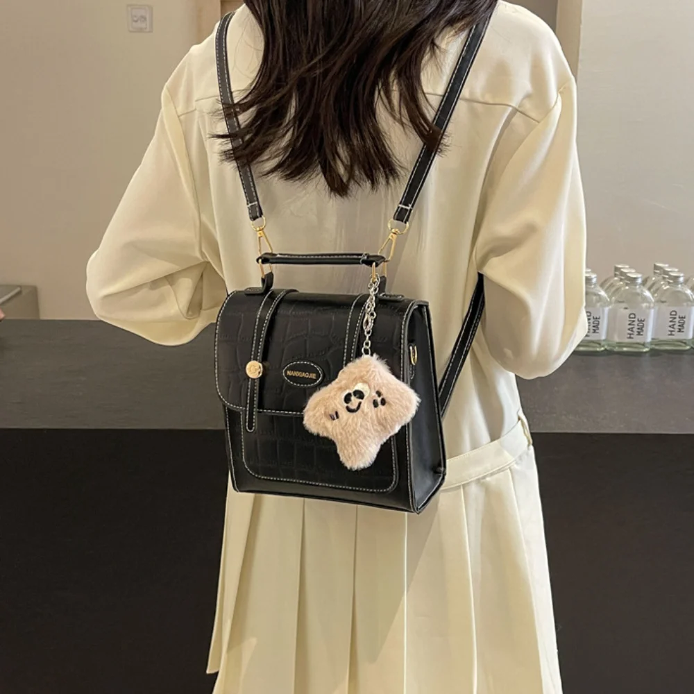 Small Shoulder Bag Korean Trendy Shoulder Bag All Match PU Leather Schoolbags Simple Fashion Backpacks Women
Small Shoulder Bag Korean Trendy Shoulder Bag All Match PU Leather Schoolbags Simple Fashion Backpacks Women