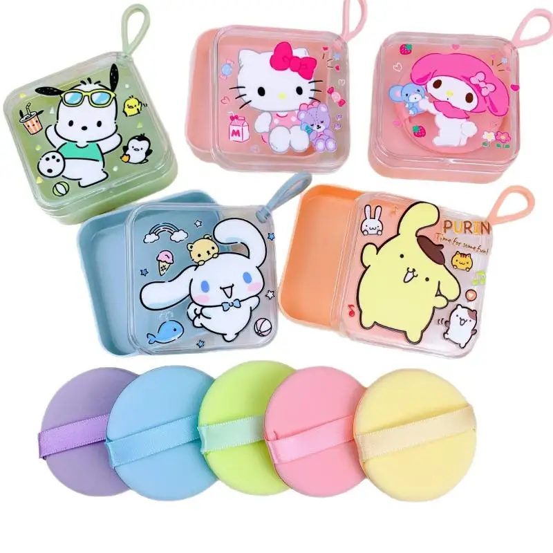 Kawaii Sanrio Peripherals Hello Kitty My Melody Kuromi Cinnamoroll Cartoon Double Flour Puff Girls Wet and Dry Loose Powder Cake
Kawaii Sanrio Peripherals Hello Kitty My Melody Kuromi Cinnamoroll Cartoon Double Flour Puff Girls Wet and Dry Loose Powder Cake