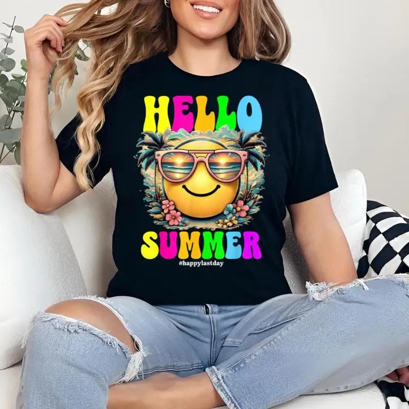 Hello Summer Last Day Of School T Shirt Fun End Year For Boys Girls Teacher Student Vacation Ready Outfit
Hello Summer Last Day Of School T Shirt Fun End Year For Boys Girls Teacher Student Vacation Ready Outfit