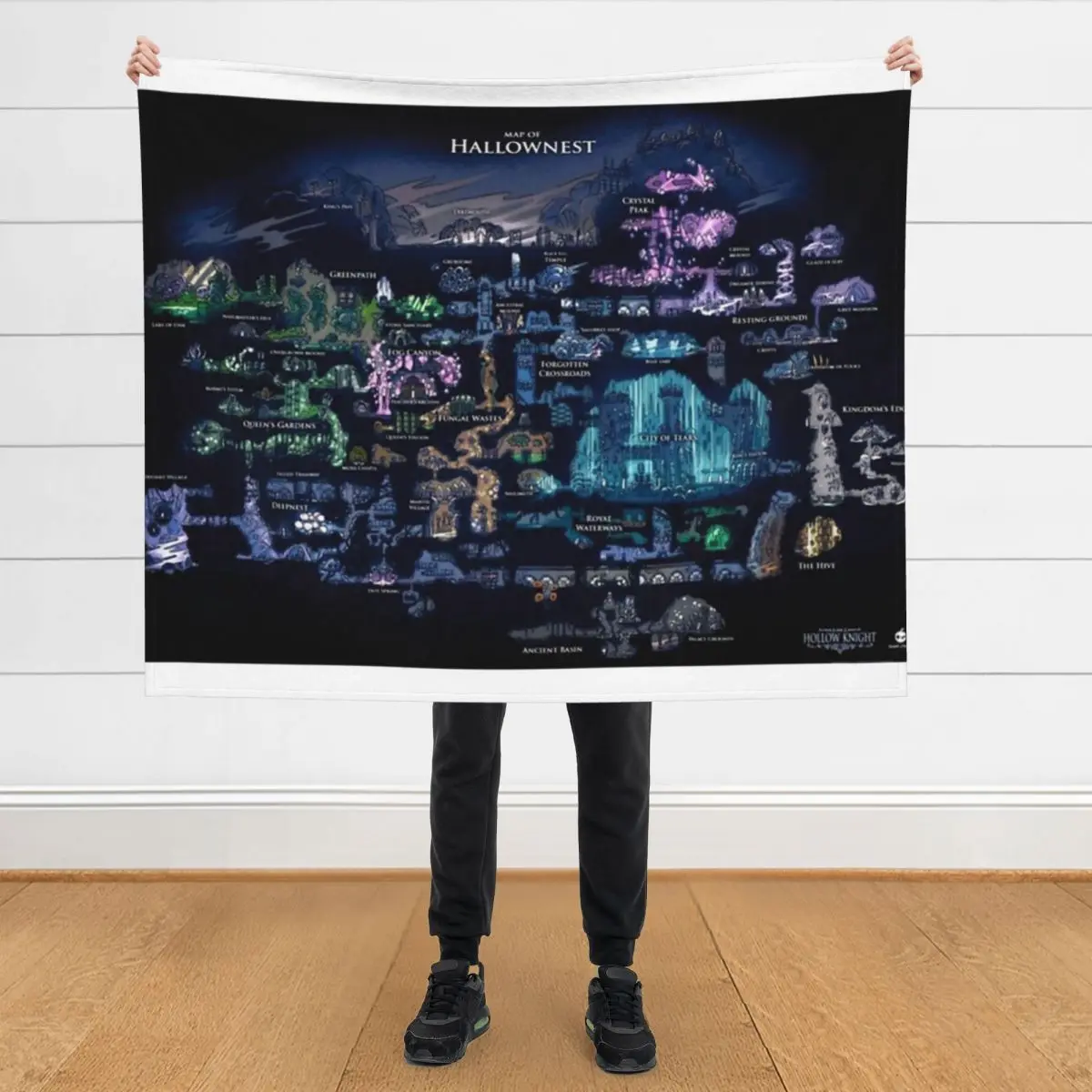 The Hallownest Poster metal print tapestry Throw Blanket Camping Plaid on the sofa Soft cosplay anime Blankets
The Hallownest Poster metal print tapestry Throw Blanket Camping Plaid on the sofa Soft cosplay anime Blankets