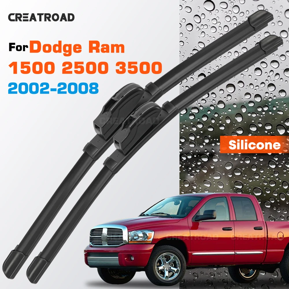 Silicone Wiper Blades Fit For Dodge Ram 1500 2500 3500 2002-2008 Coated Silent HD Wear-Resistant Car Windshield Wipers 24"+24"
Silicone Wiper Blades Fit For Dodge Ram 1500 2500 3500 2002-2008 Coated Silent HD Wear-Resistant Car Windshield Wipers 24"+24"