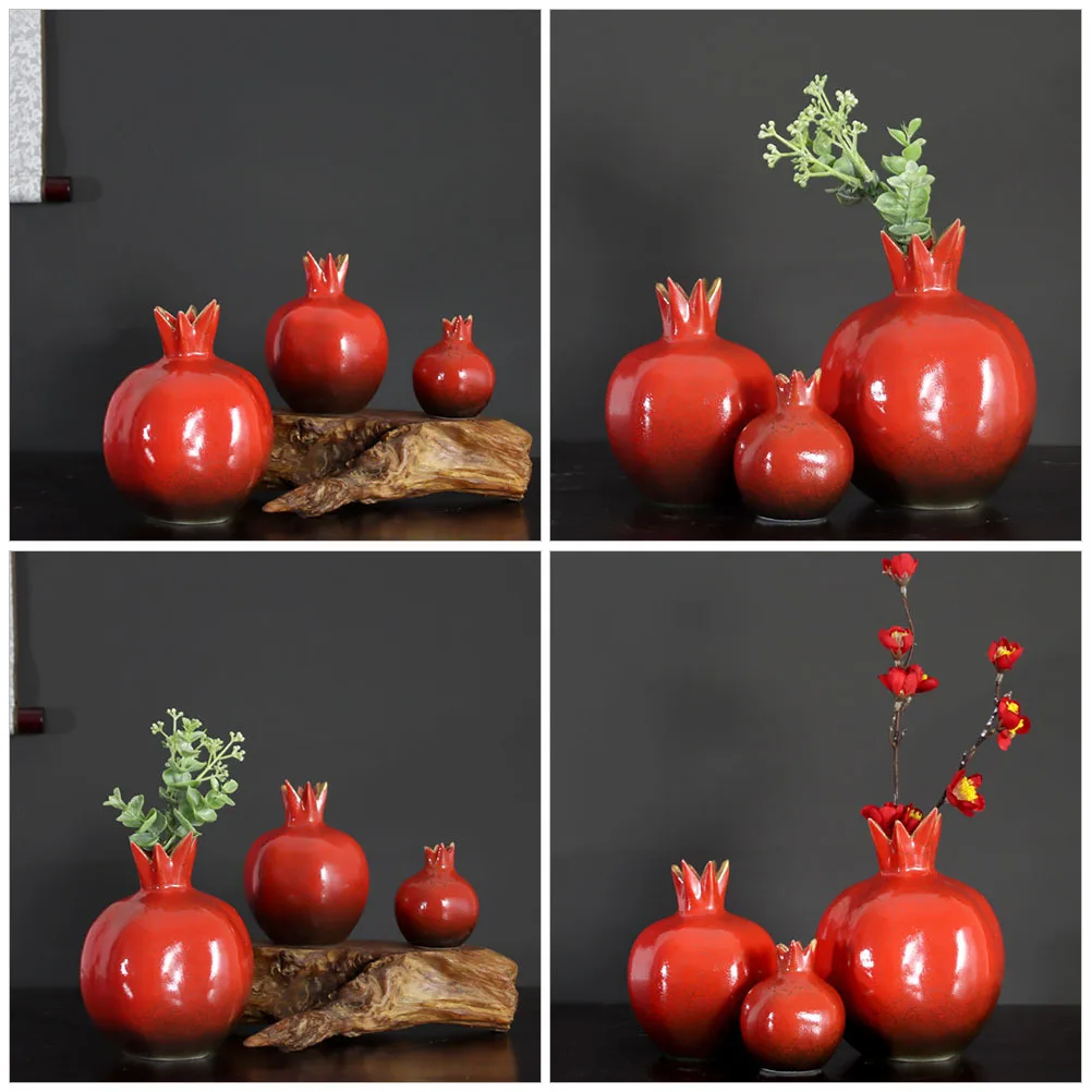 Pomegranate Flower Vase Creative Decorative Vase Flat Bottom for Home Desktop Flower Arrangement Floral Centerpiece Ornament
Pomegranate Flower Vase Creative Decorative Vase Flat Bottom for Home Desktop Flower Arrangement Floral Centerpiece Ornament