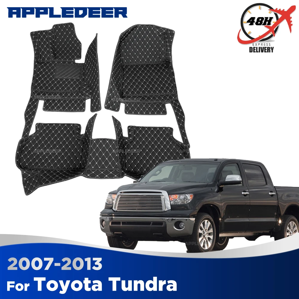 Car floor mats for Toyota Tundra 2007-2013 2012 2011 2010 2009 2008 Custom auto foot Pads automobile carpet cover
Car floor mats for Toyota Tundra 2007-2013 2012 2011 2010 2009 2008 Custom auto foot Pads automobile carpet cover