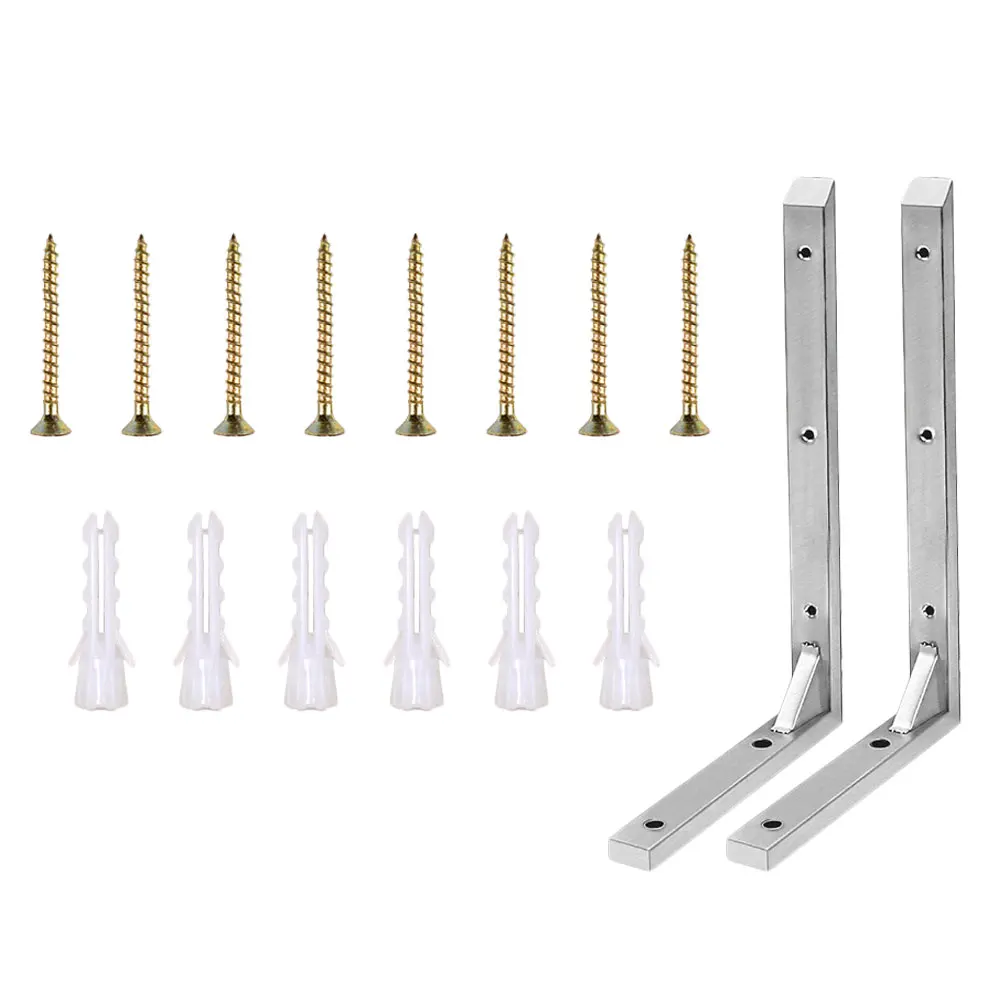 Wall Shelf Support Stainless Steel Brackets Shelves Fixing Mounted Rack Holder Practical Durability Long Use Selected Material
Wall Shelf Support Stainless Steel Brackets Shelves Fixing Mounted Rack Holder Practical Durability Long Use Selected Material