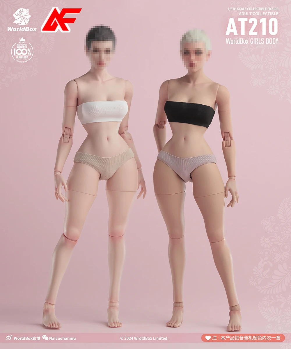 WorldBox AT210 1/6 Scale Female Super Flexible Joint Slender Waist Body With Makeup Effect 12'' Action Figure Doll Toys
WorldBox AT210 1/6 Scale Female Super Flexible Joint Slender Waist Body With Makeup Effect 12'' Action Figure Doll Toys