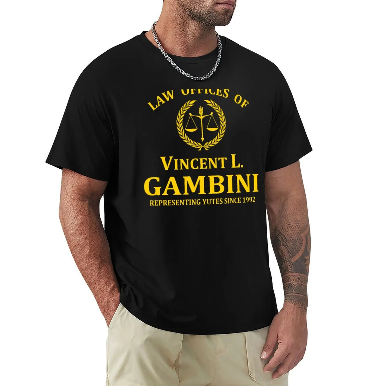 Law Offices Of Vincent L. Gambini T-Shirt Stretch Fabric Comfort T-Shirt
Law Offices Of Vincent L. Gambini T-Shirt Stretch Fabric Comfort T-Shirt
