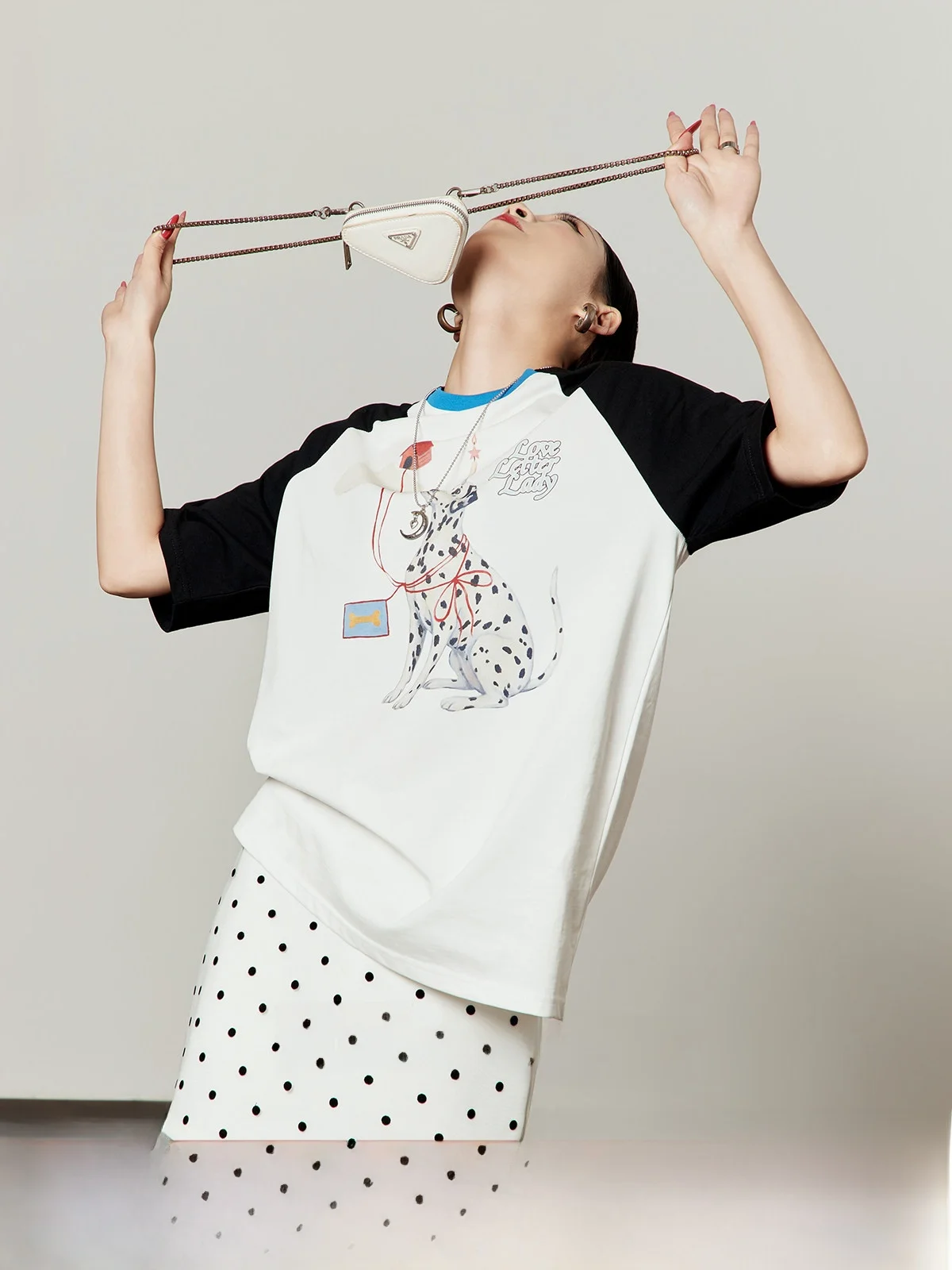 Retro Polka Dot Dog Print Short Sleeve T-Shirt Women's Summer New Loose Versatile Top Color Block Youthful Breathable Sweat A...
Retro Polka Dot Dog Print Short Sleeve T-Shirt Women's Summer New Loose Versatile Top Color Block Youthful Breathable Sweat A...