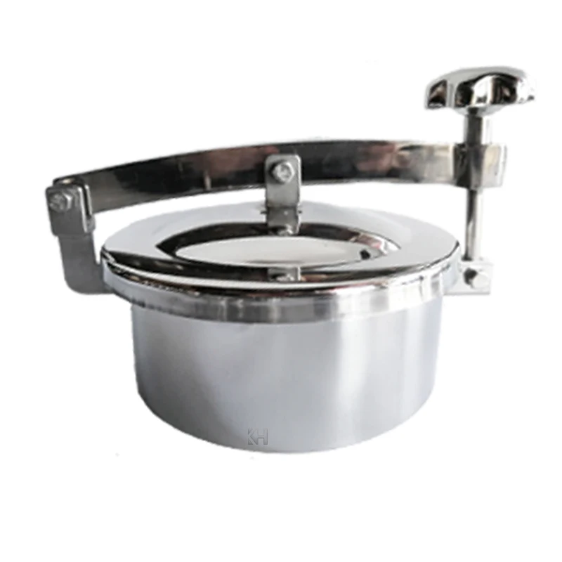 304 stainless steel atmospheric pressure manhole cover, sanitary grade tank on the strip beam manhole door, quick open flange ha
304 stainless steel atmospheric pressure manhole cover, sanitary grade tank on the strip beam manhole door, quick open flange ha