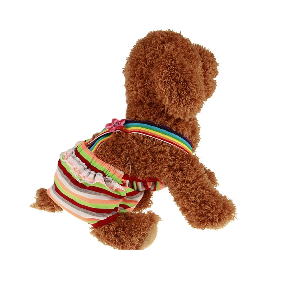 Pet Physiological Pants Reusable Dog Diapers Female Anti- Period Nappies Cotton Pet Underwear Striped Design
Pet Physiological Pants Reusable Dog Diapers Female Anti- Period Nappies Cotton Pet Underwear Striped Design
