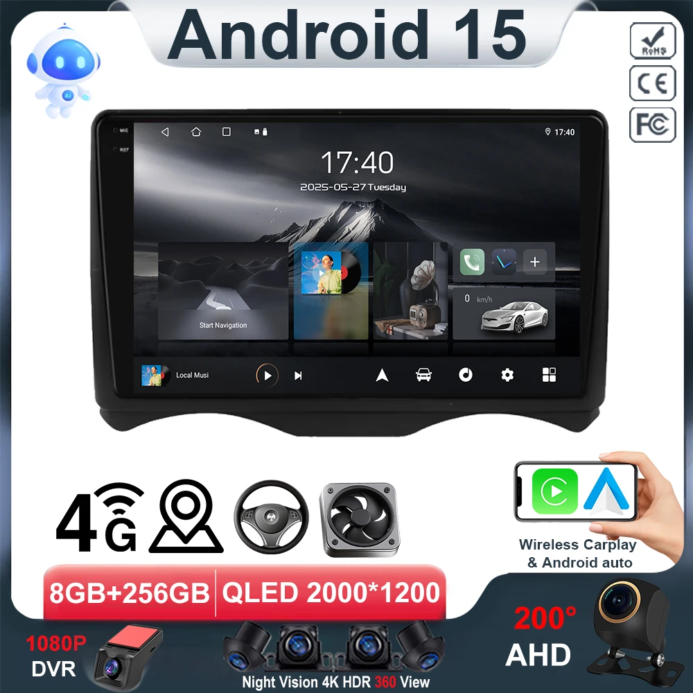 Carplay Android 14 For Citroen C2 2002 - 2006 Citroen C3 Auto Radio Stereo Head Unit Multimedia Player Navigation GPS NO 2din
Carplay Android 14 For Citroen C2 2002 - 2006 Citroen C3 Auto Radio Stereo Head Unit Multimedia Player Navigation GPS NO 2din