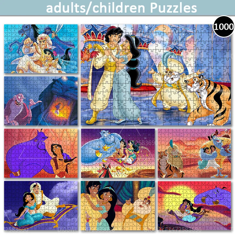 Disney Aladdin Cartoon 1000 Piece Puzzle Children Adult Toys Parent-Child Interactive Game Wooden Puzzle Poster Collection Gift
Disney Aladdin Cartoon 1000 Piece Puzzle Children Adult Toys Parent-Child Interactive Game Wooden Puzzle Poster Collection Gift