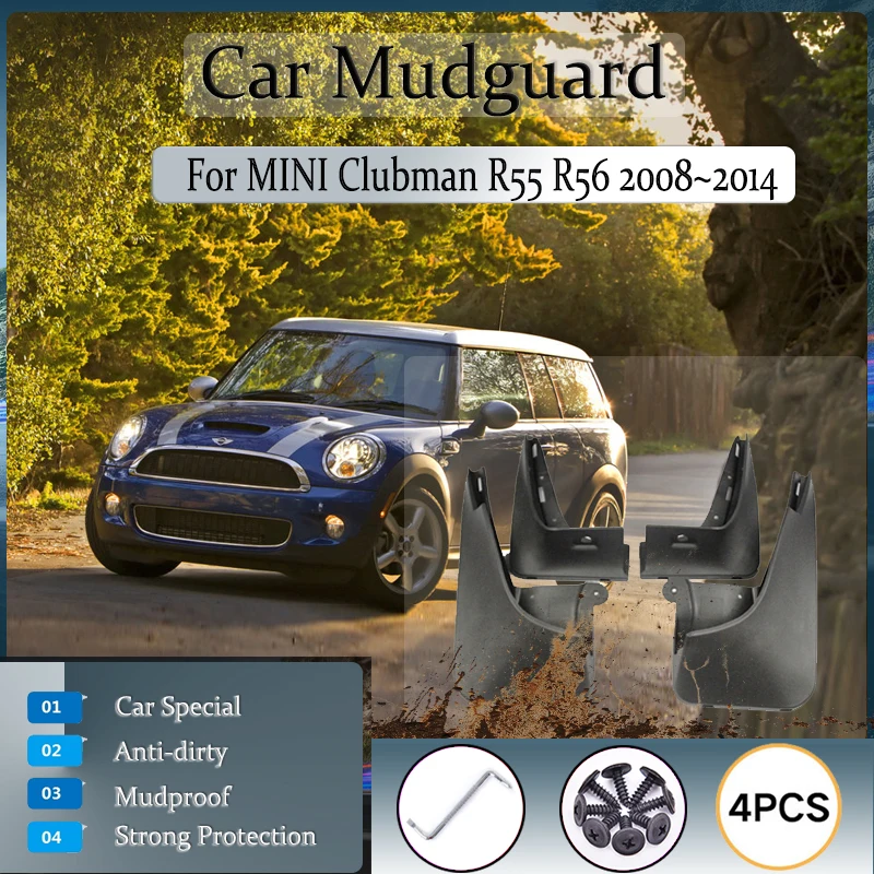 Car Mudguards For MINI Clubman R55 R56 2008 2009 2010 2011 2012 2013 2014 Upgrade Fender Splash Guards Mudflas Auto Accessories
Car Mudguards For MINI Clubman R55 R56 2008 2009 2010 2011 2012 2013 2014 Upgrade Fender Splash Guards Mudflas Auto Accessories