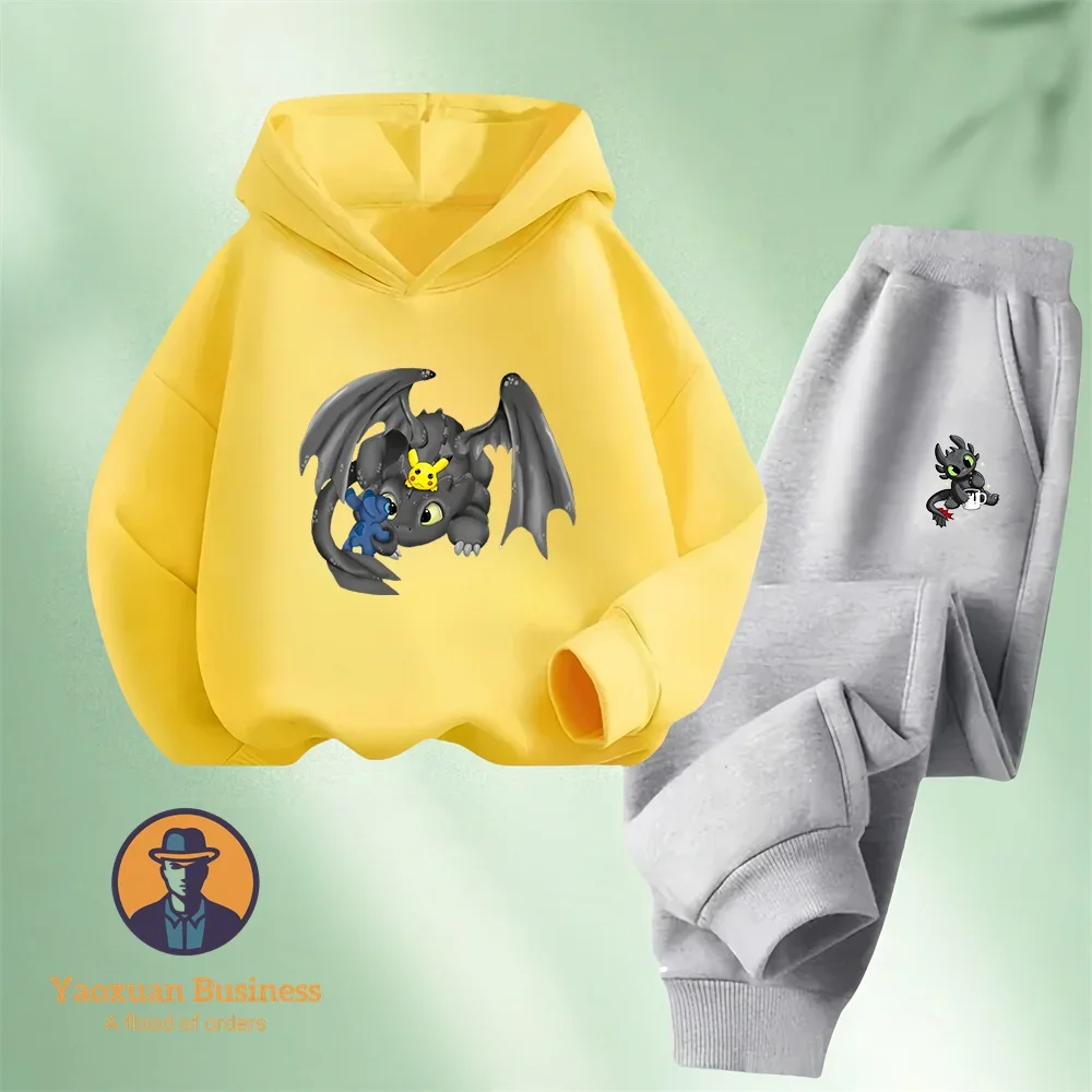 Toothless Hooded Sweatshirts, Children's Hooded Sweatshirt Sets, Sweatpants, Hooded Sweatshirts, Sportswear, Clothing Y2k
Toothless Hooded Sweatshirts, Children's Hooded Sweatshirt Sets, Sweatpants, Hooded Sweatshirts, Sportswear, Clothing Y2k