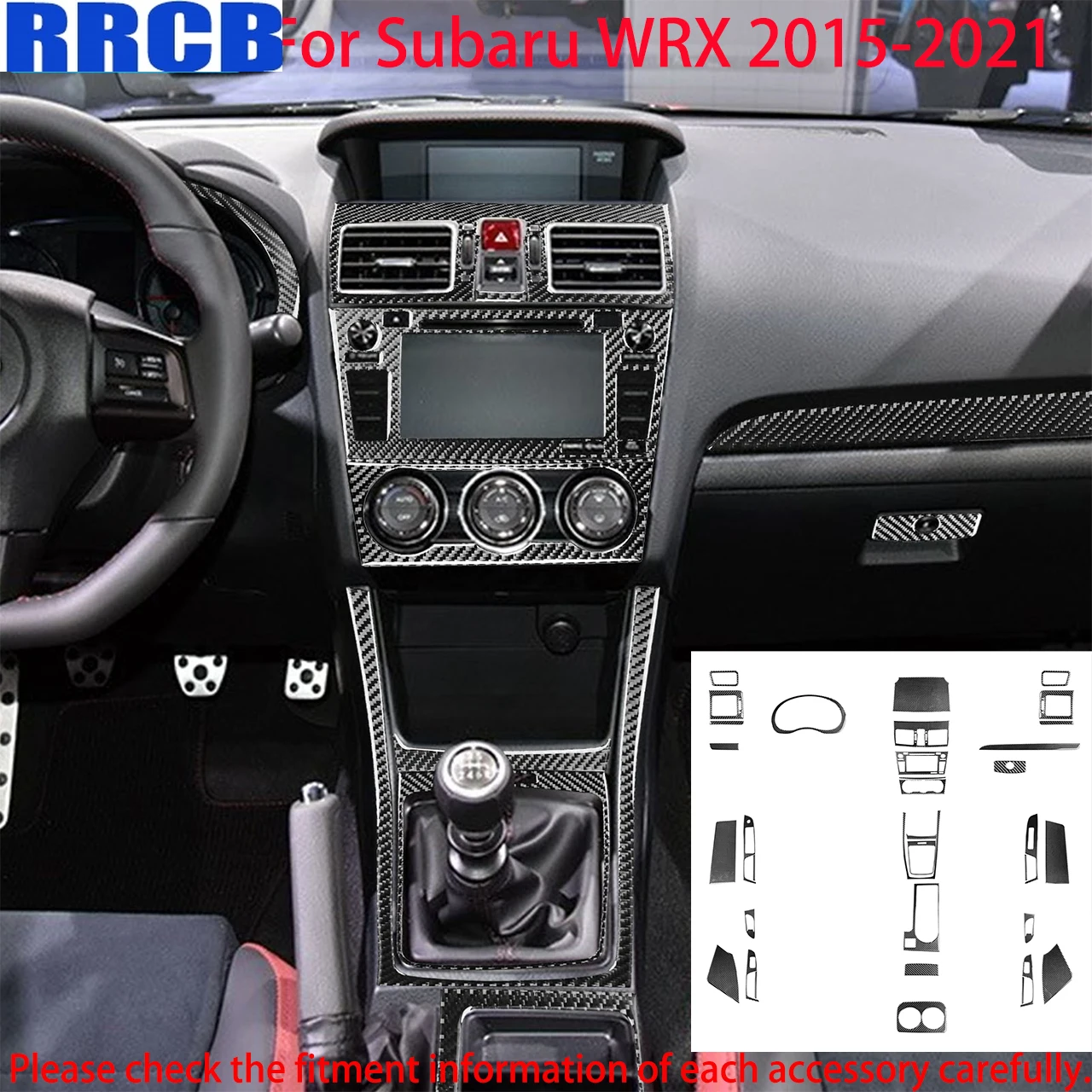 For Subaru WRX 2015-2021 Carbon Fiber Center Console Gear Shift Dashboard Air Vent Outlet Interior Cover Sticker Car Accessories
For Subaru WRX 2015-2021 Carbon Fiber Center Console Gear Shift Dashboard Air Vent Outlet Interior Cover Sticker Car Accessories
