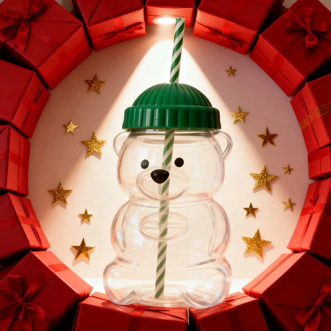 500ml Bear shaped Straw Glass Cup Coffee Cup Cute Cartoon Creative Glass Juice Cup Tea Cup Beverage Utensils Christmas Gift
500ml Bear shaped Straw Glass Cup Coffee Cup Cute Cartoon Creative Glass Juice Cup Tea Cup Beverage Utensils Christmas Gift