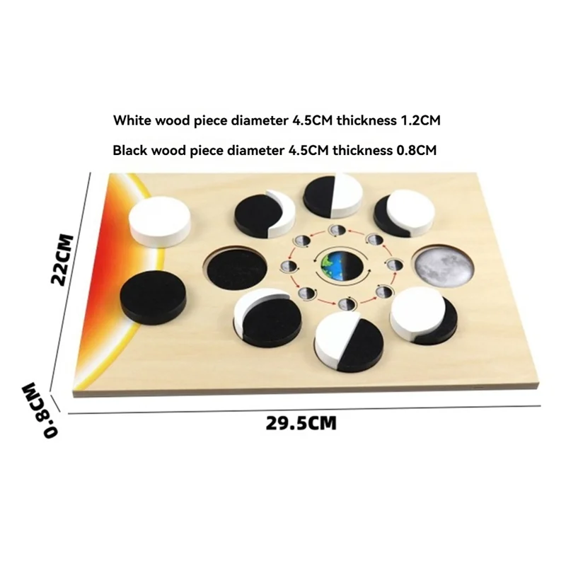 N03R-Wooden Planet Puzzles Learning Montessori Toy Kids Moon Phase Change Cognitive World Map Matching Game For 3-6 Years Old B
N03R-Wooden Planet Puzzles Learning Montessori Toy Kids Moon Phase Change Cognitive World Map Matching Game For 3-6 Years Old B