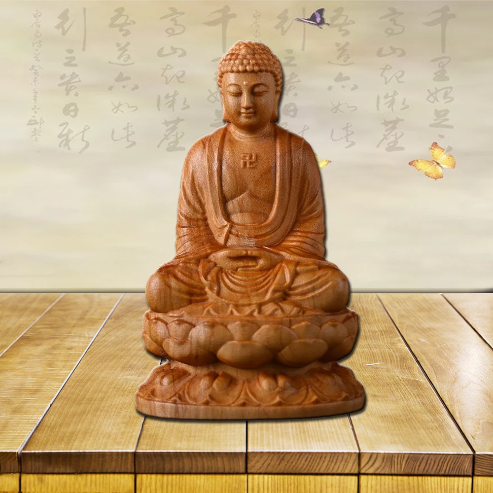 Arborvitae wood-carved mini Shakyamuni statue, Tathagata sculpture ornaments, Wood carved Buddha statues, home decor crafts
Arborvitae wood-carved mini Shakyamuni statue, Tathagata sculpture ornaments, Wood carved Buddha statues, home decor crafts