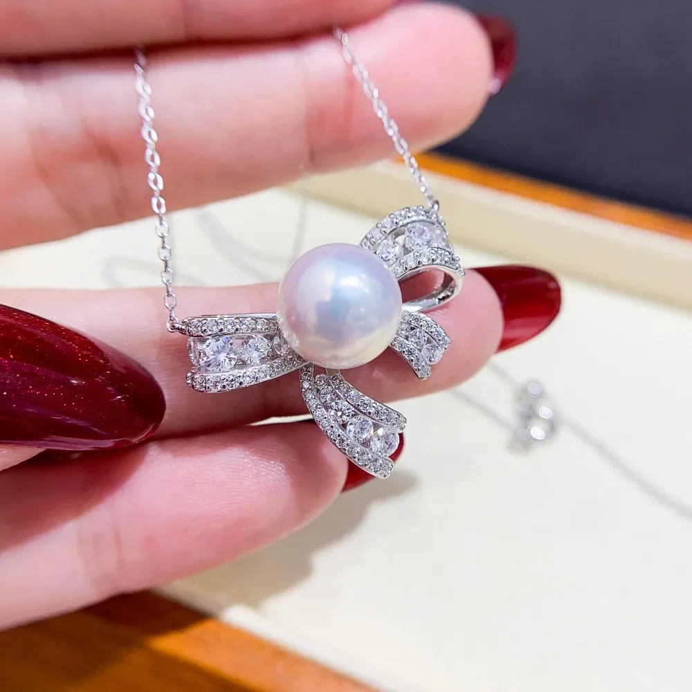 DIY Pearl Accessories S925 Sterling Silver Chain Empty Holder Gold Silver Pendant with Silver Chain Fit 9-13mm Round Flat L168
DIY Pearl Accessories S925 Sterling Silver Chain Empty Holder Gold Silver Pendant with Silver Chain Fit 9-13mm Round Flat L168