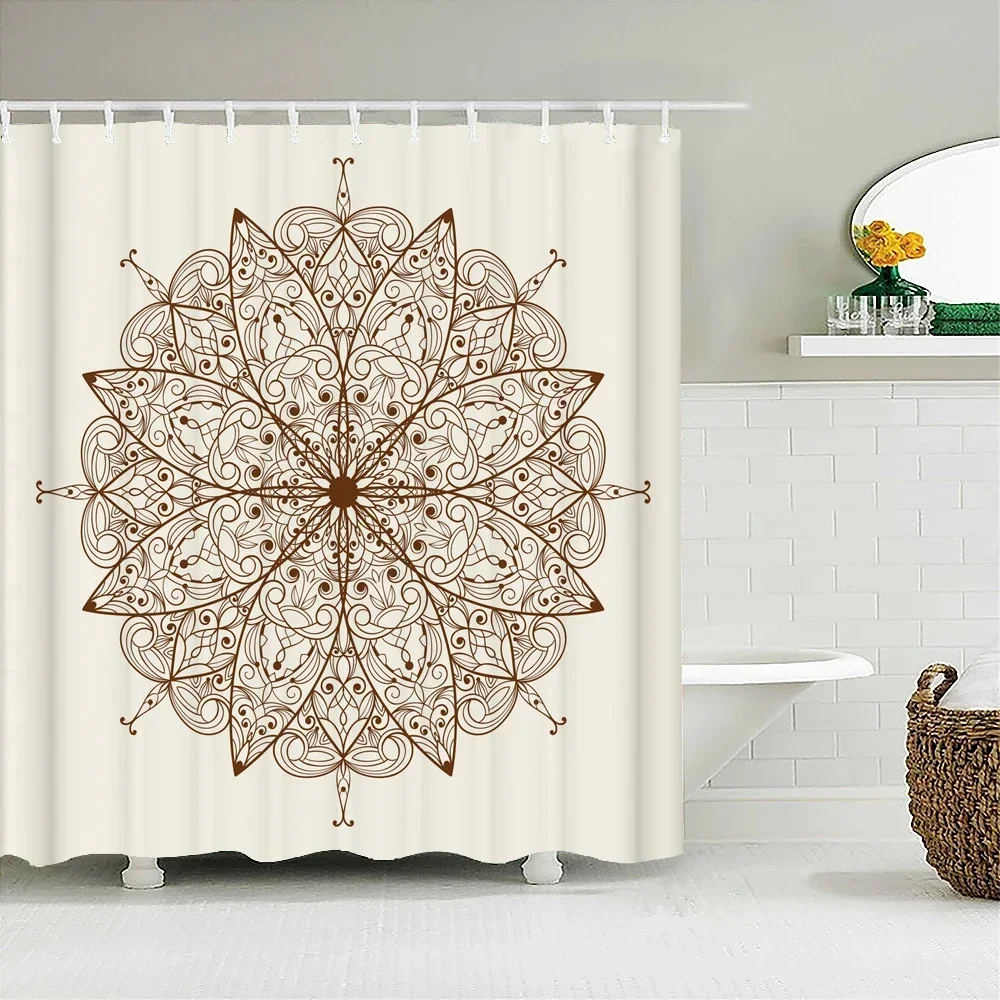 Mandala Printed Shower Curtain Waterproof Polyester Curtain With Hook Decoration Bathroom Curtain 3D Shower curtains 240*180cm
Mandala Printed Shower Curtain Waterproof Polyester Curtain With Hook Decoration Bathroom Curtain 3D Shower curtains 240*180cm