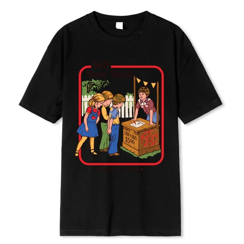 Horror Comic Series Sell Your Soul Economics For Children Men Tshirts Fashion T Shirts Loose Cotton Tee Street T-Shirt 80288
Horror Comic Series Sell Your Soul Economics For Children Men Tshirts Fashion T Shirts Loose Cotton Tee Street T-Shirt 80288