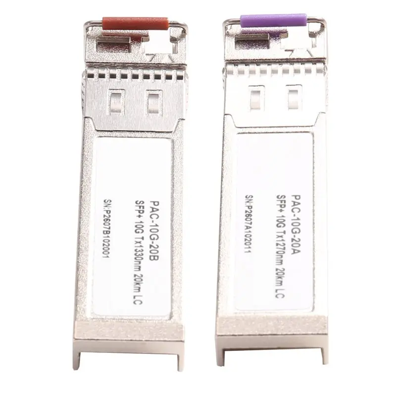 PHILE-BIDI 10G SFP+ Fiber Transceiver Module, 20KM, LC,WDM, 1270Nm/1330Nm, For & Mikrotik, 1 Pair
PHILE-BIDI 10G SFP+ Fiber Transceiver Module, 20KM, LC,WDM, 1270Nm/1330Nm, For & Mikrotik, 1 Pair