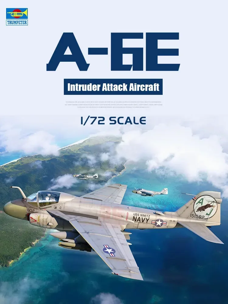 1/72 Trumpeter assembly model 01641 American A-6E Intruder Attack Aircraft Plastic Scale Model Kit
1/72 Trumpeter assembly model 01641 American A-6E Intruder Attack Aircraft Plastic Scale Model Kit