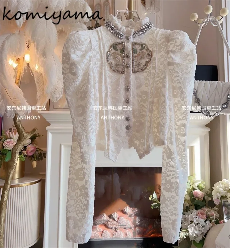 Кружевная вышивка бриллиантами Blusas Mujer плиссированные рубашки и блузки с длинными пышными рукавами женская одежда корейский стиль Camisas Ropa
Кружевная вышивка бриллиантами Blusas Mujer плиссированные рубашки и блузки с длинными пышными рукавами женская одежда корейский стиль Camisas Ropa