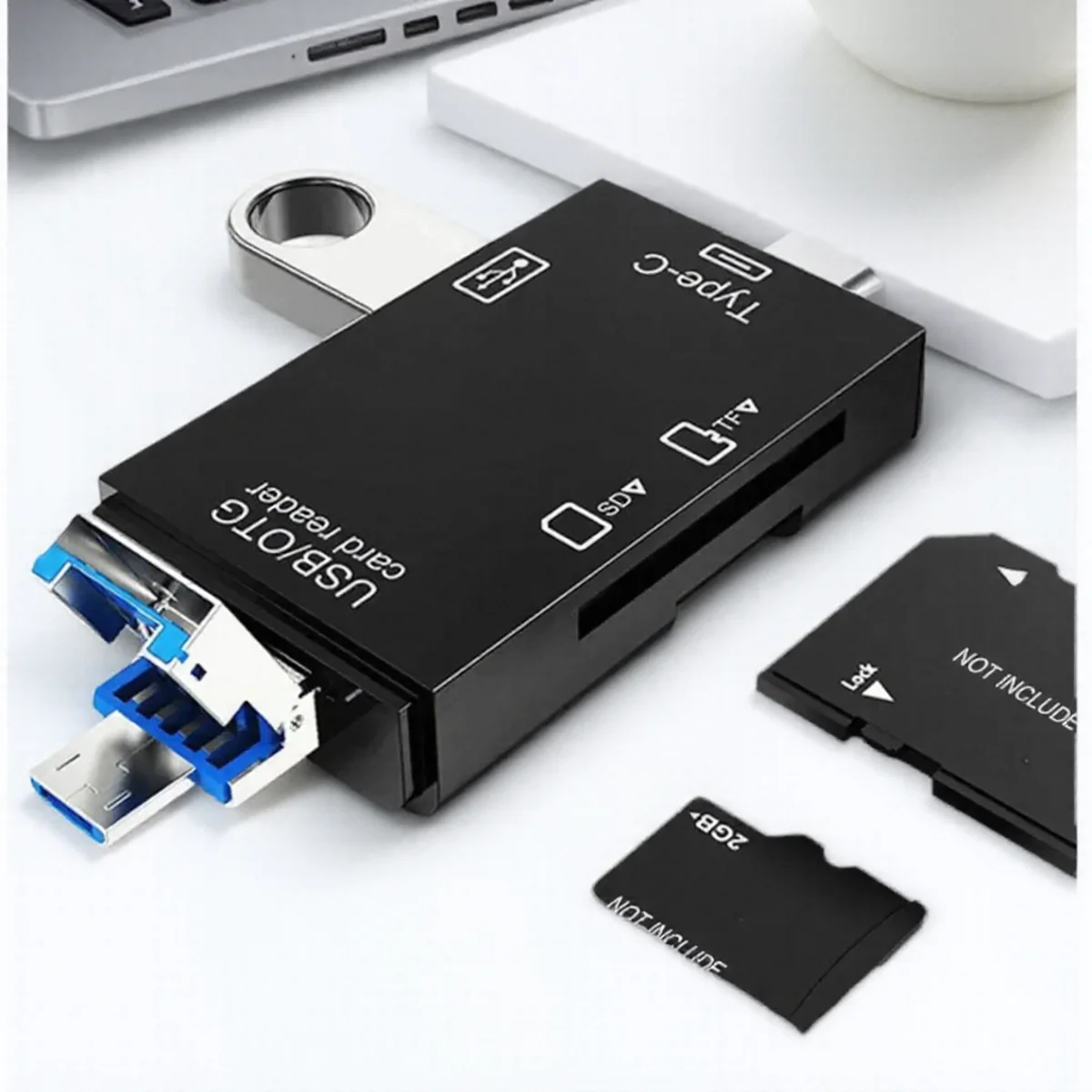 Многофункциональное устройство чтения карт USB OTG SD TF USB 2.0, высокоскоростное, совместимое с Micro USB Type C для ПК и офисного использования
Многофункциональное устройство чтения карт USB OTG SD TF USB 2.0, высокоскоростное, совместимое с Micro USB Type C для ПК и офисного использования