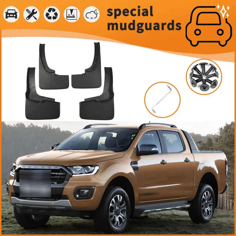 For 19-23 Ford Ranger models Mudguards Fender Mudflaps Front Rear Flares Splash Guards Cover Car Accessorie
For 19-23 Ford Ranger models Mudguards Fender Mudflaps Front Rear Flares Splash Guards Cover Car Accessorie