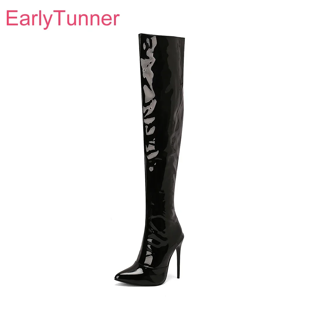 Winter Glamour Black Orange Women Thigh High Boots Pointed Toe High Thin Heels Lady Party Shoes Plus Big Size 12 43 45 48
Winter Glamour Black Orange Women Thigh High Boots Pointed Toe High Thin Heels Lady Party Shoes Plus Big Size 12 43 45 48