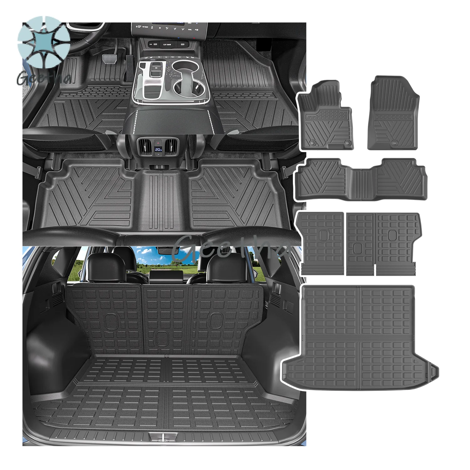 For Rear Backrest Mat Rear Cargo Liner Floor Mat Compatible for 2022-2025 Hyundai Tucson Durable TPE Trunk Mat
For Rear Backrest Mat Rear Cargo Liner Floor Mat Compatible for 2022-2025 Hyundai Tucson Durable TPE Trunk Mat