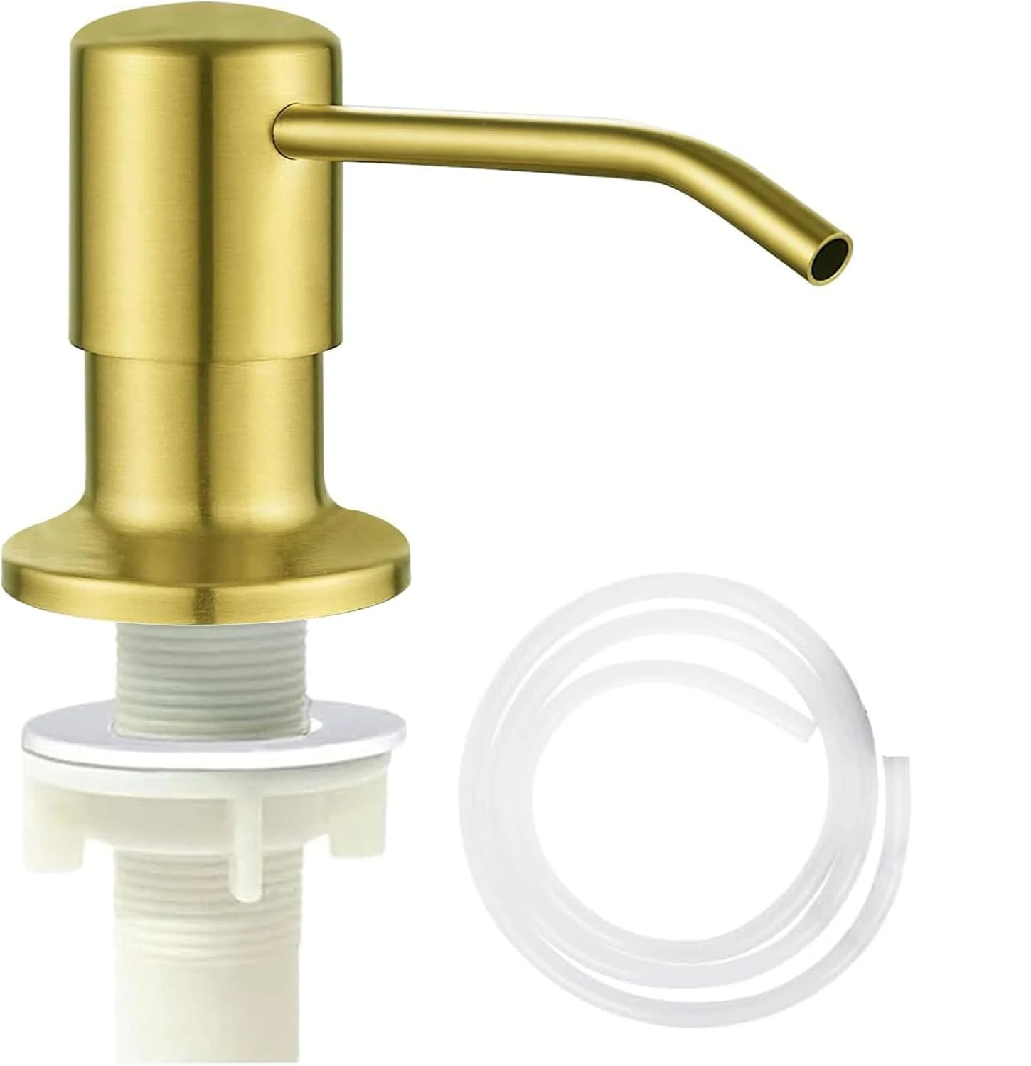 Golden Kitchen Sink Dish Soap Dispenser with 100cm Tube/350ml Bottle Hand Press Liquid Pump Stainless Steel Black Chrome Brushed
Golden Kitchen Sink Dish Soap Dispenser with 100cm Tube/350ml Bottle Hand Press Liquid Pump Stainless Steel Black Chrome Brushed