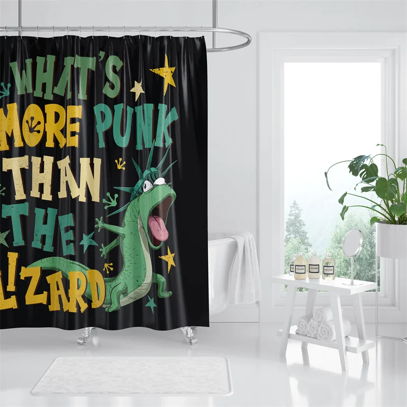 Gaslight Gatekeep Girlboss Tom The Lizard Lizard Lizard Lizard Curtain Set with Grommets and Hooks for Bathroom Decor
Gaslight Gatekeep Girlboss Tom The Lizard Lizard Lizard Lizard Curtain Set with Grommets and Hooks for Bathroom Decor