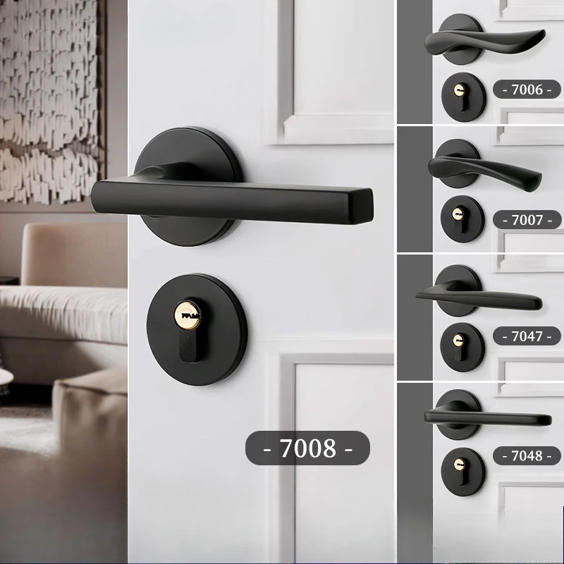 Household Indoor Door Lock, Bedroom Black Solid Wood Door Handle Lock, Bathroom Silent Split Lock
Household Indoor Door Lock, Bedroom Black Solid Wood Door Handle Lock, Bathroom Silent Split Lock
