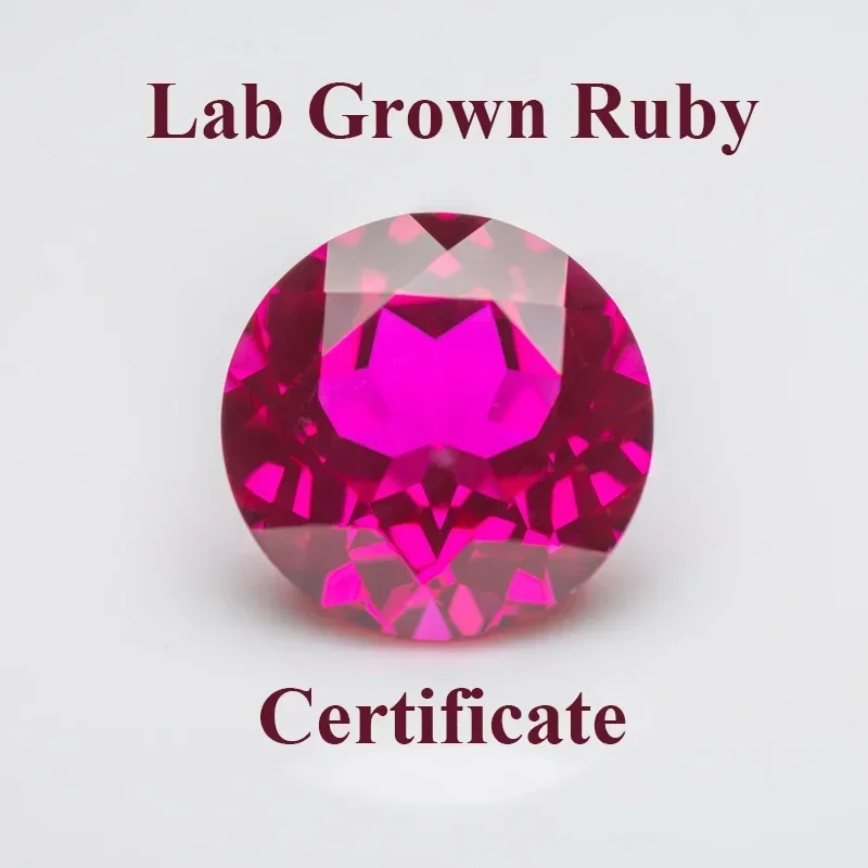 L-Lab Grown Ruby Round Cut Rubellite Color Hydrothermal Charm Beads For Jewelry Setting&Custom Design Selectable Certificate
L-Lab Grown Ruby Round Cut Rubellite Color Hydrothermal Charm Beads For Jewelry Setting&Custom Design Selectable Certificate