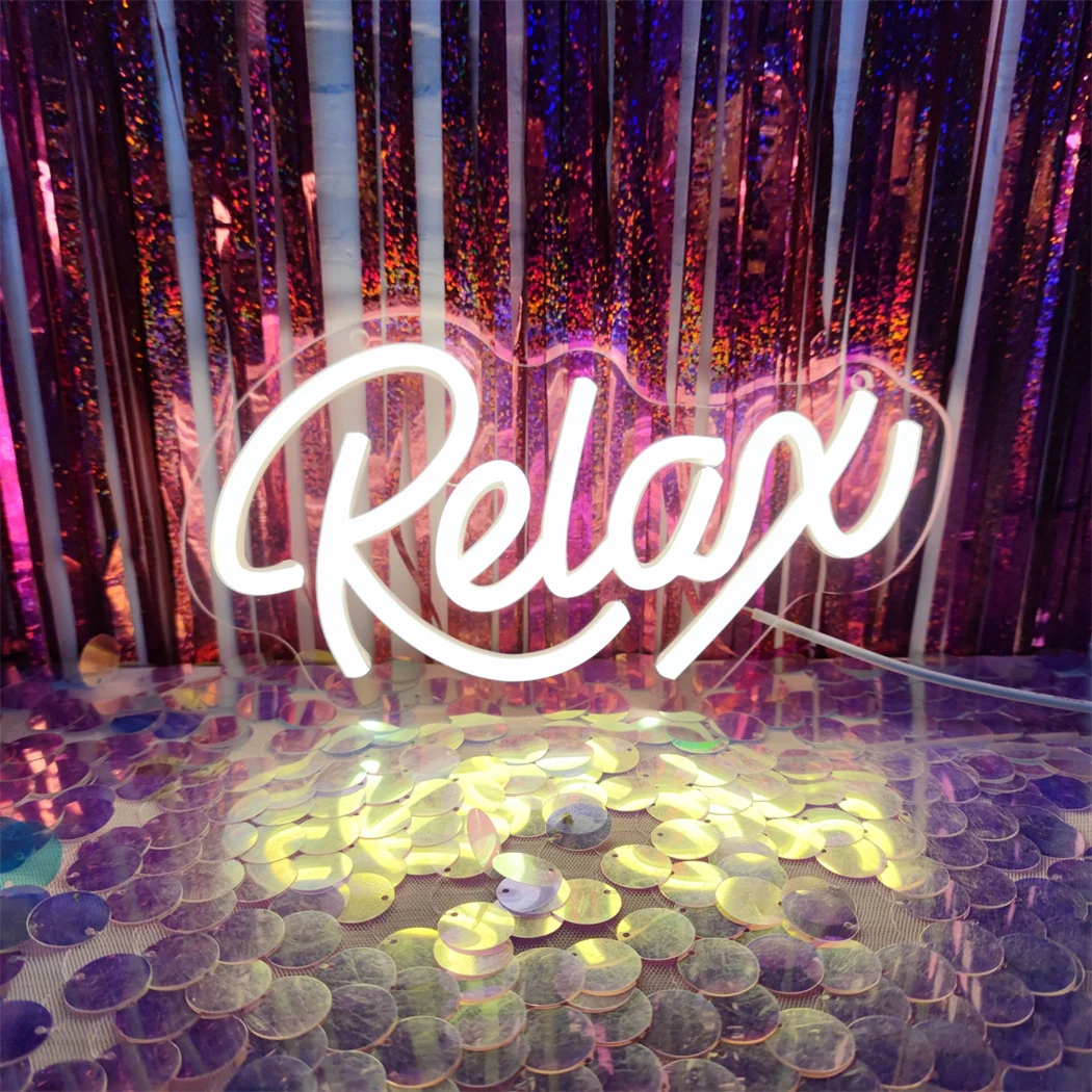 Неоновая LED-вывеска Relax Letter, теплый белый свет, питание от USB, настенный декор для кафе, спальни, свадьбы, дня рождения, клуба, бара и игровой комнаты
Неоновая LED-вывеска Relax Letter, теплый белый свет, питание от USB, настенный декор для кафе, спальни, свадьбы, дня рождения, клуба, бара и игровой комнаты