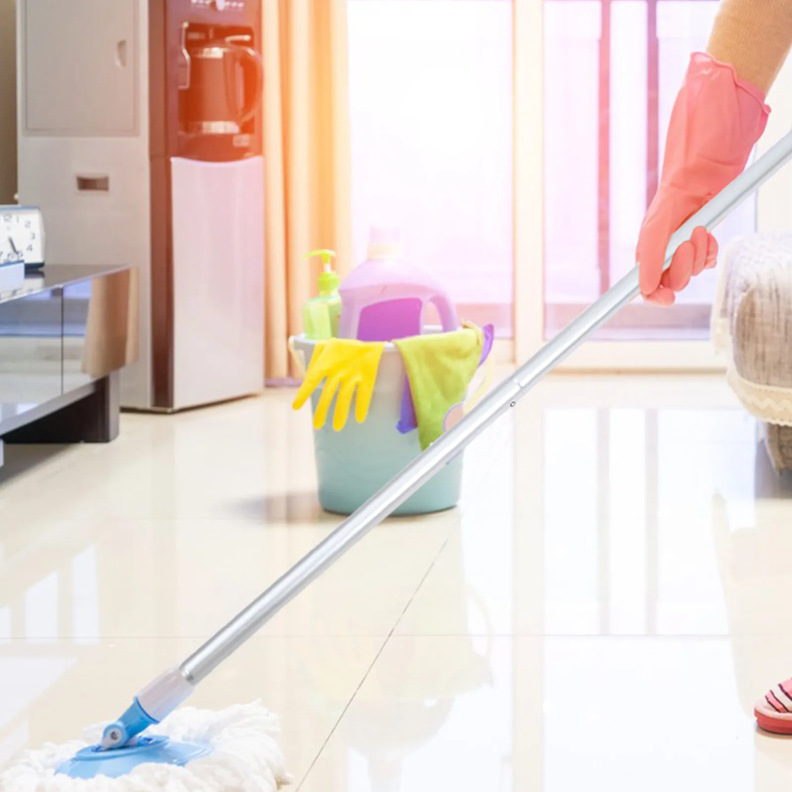 1Set Universal Extension Rod Stainless Steel Mop Pole 4-Section Adjustable Length Replacement Mop Stick for Floor Cleaning
1Set Universal Extension Rod Stainless Steel Mop Pole 4-Section Adjustable Length Replacement Mop Stick for Floor Cleaning