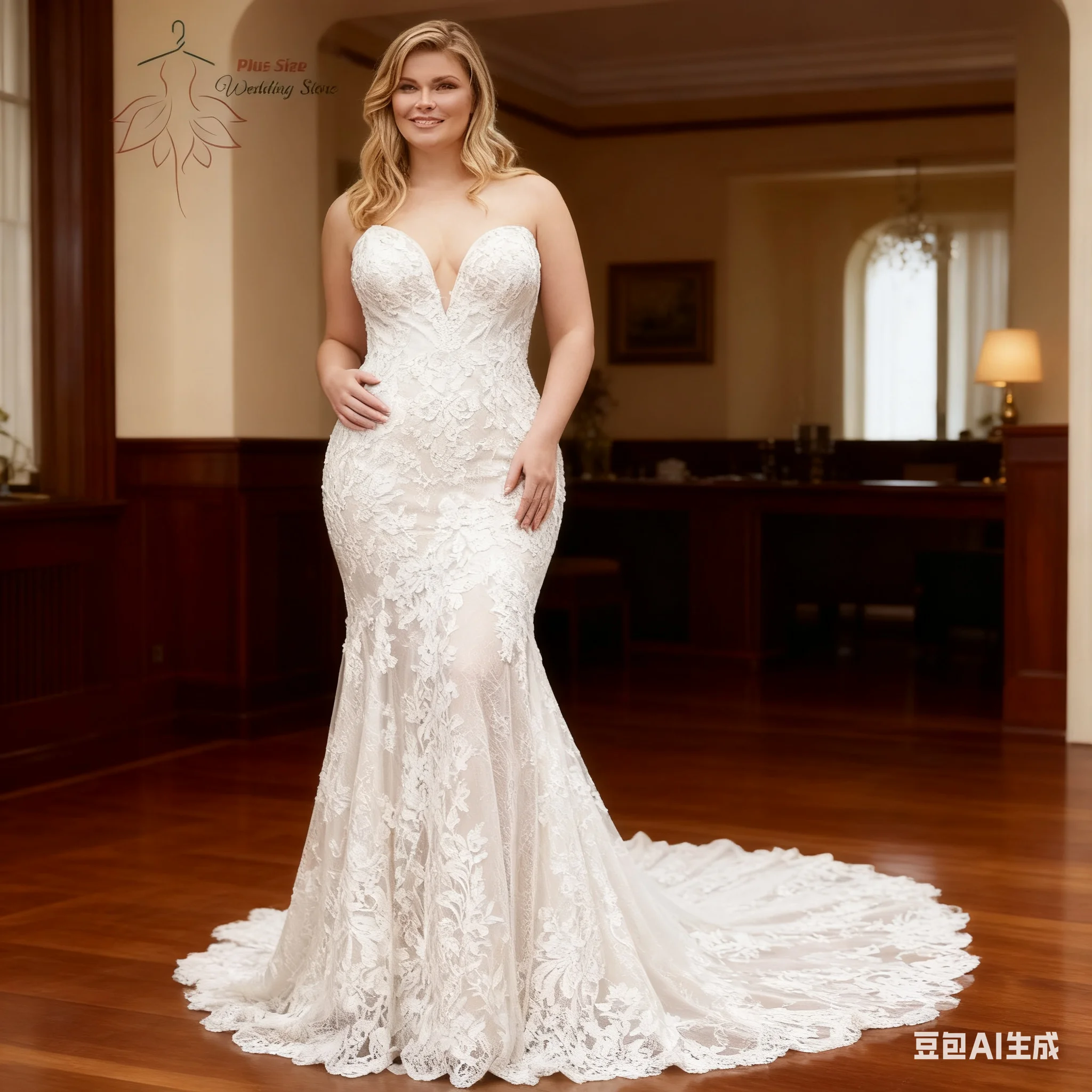 Classic Sweetheart Neck Wedding Dresses For Women Plus Size Lace Bride Gowns Appliques Sweep Train Mermaid Vestido De Novia
Classic Sweetheart Neck Wedding Dresses For Women Plus Size Lace Bride Gowns Appliques Sweep Train Mermaid Vestido De Novia