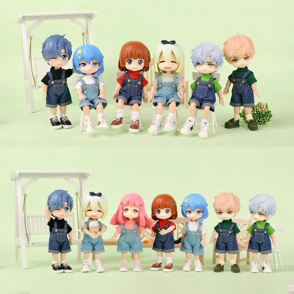 Fashion Short Sleeved Ob11 Doll Clothes Casual Wear Decoration Doll Tops Jeans Sweatshirt Solid Color Doll Suspenders Girl Gift
Fashion Short Sleeved Ob11 Doll Clothes Casual Wear Decoration Doll Tops Jeans Sweatshirt Solid Color Doll Suspenders Girl Gift