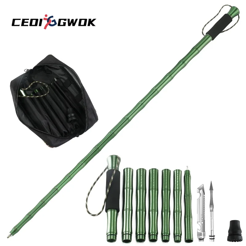 CEOI GWOK Ultra-light Aluminum Trekking Poles Shock-absorbing Hiking Sticks Outdoor Backpacking Camping Lightweight Adjustable
CEOI GWOK Ultra-light Aluminum Trekking Poles Shock-absorbing Hiking Sticks Outdoor Backpacking Camping Lightweight Adjustable