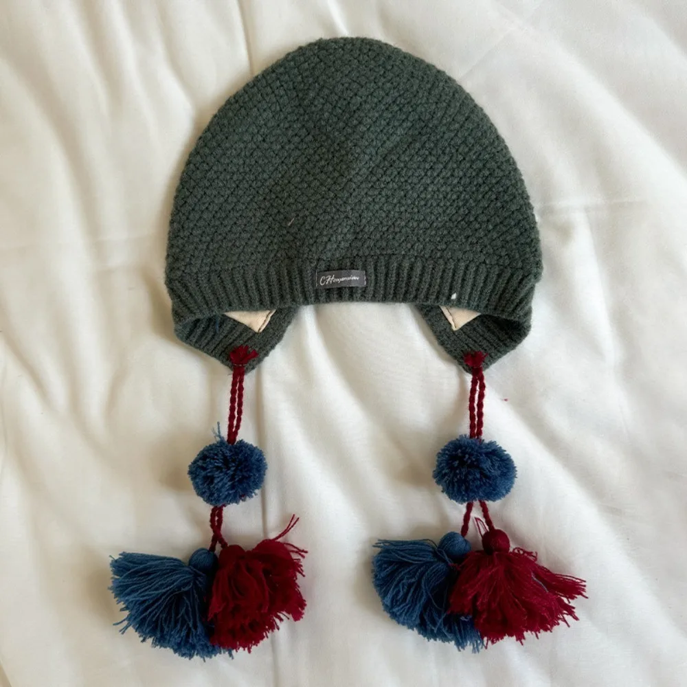 Ethnic Style Children's Tassels Hat Autumn Winter Ear Protection Handmade Crochet Hat Korean Warm Girls Knitted Hat Outdoor
Ethnic Style Children's Tassels Hat Autumn Winter Ear Protection Handmade Crochet Hat Korean Warm Girls Knitted Hat Outdoor