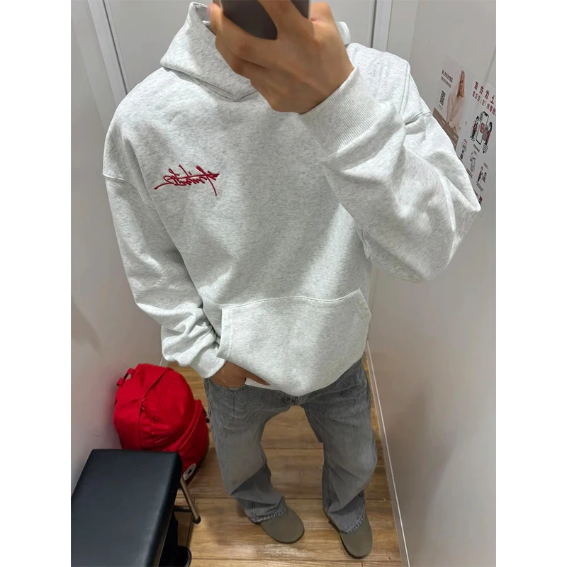 Grey White Floral Hoodie for Boys Spring Autumn Trendy American Heavyweight Hardwearing Couple Outerwear Loose Fit Casual Style
Grey White Floral Hoodie for Boys Spring Autumn Trendy American Heavyweight Hardwearing Couple Outerwear Loose Fit Casual Style