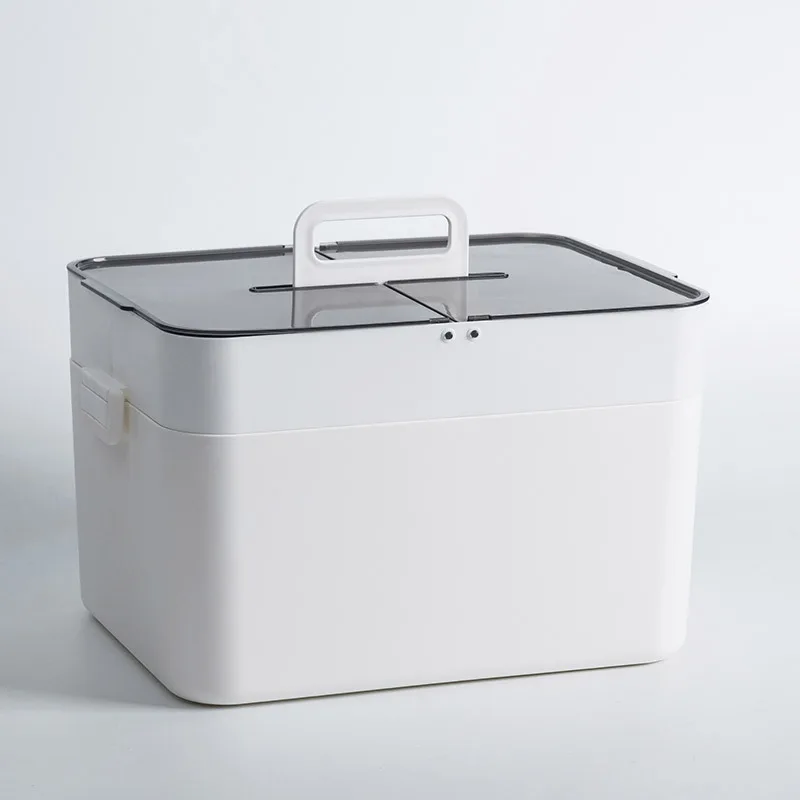 Double-layer medical medicine box extra large capacity family first aid kit storage box
Double-layer medical medicine box extra large capacity family first aid kit storage box