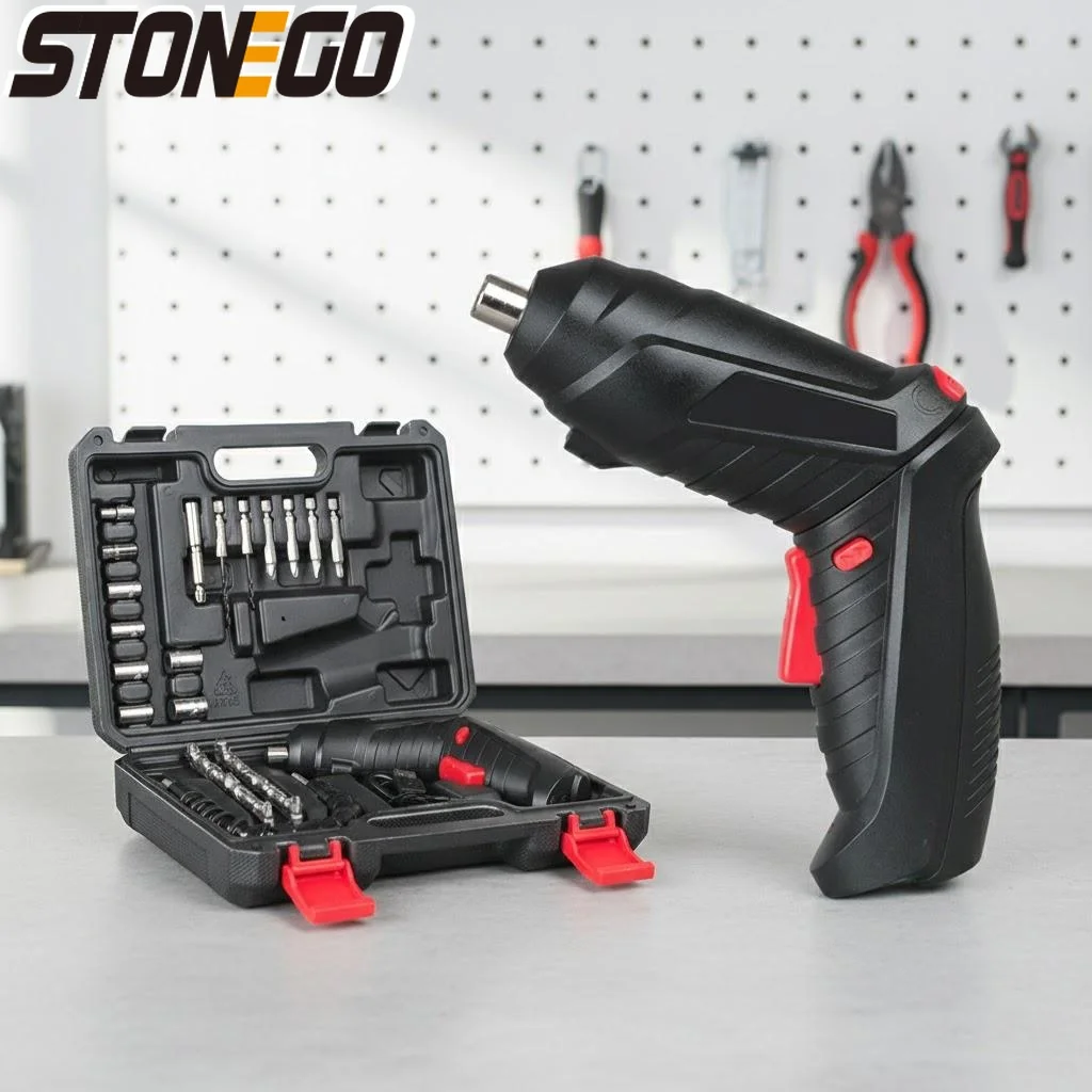 Electric Screwdriver 3 6V 1300mAh Cordless Rechargeable with 44 Piece Screwdriver Bit Set for DIY Home Improvement
Electric Screwdriver 3 6V 1300mAh Cordless Rechargeable with 44 Piece Screwdriver Bit Set for DIY Home Improvement