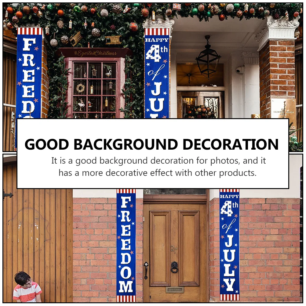 Independence Day Banner 4th of July Door Couplets Polyester Decorations for Party Walls Windows Excellent Indoor Outdoor Use
Independence Day Banner 4th of July Door Couplets Polyester Decorations for Party Walls Windows Excellent Indoor Outdoor Use