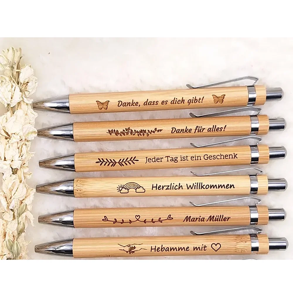 Custom 5 Pcs Bamboo Ballpoint Wedding Welcome Gift Unique Gift Idea Wedding Day Accessories Bachelorette Party Souvenir Decorate
Custom 5 Pcs Bamboo Ballpoint Wedding Welcome Gift Unique Gift Idea Wedding Day Accessories Bachelorette Party Souvenir Decorate