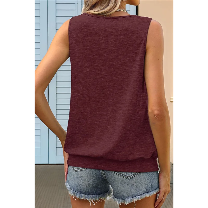 【Party-Decoration】Women's Summer Loose Fit Pleated Scoop Neck Casual Sleeveless Tank Tops
【Party-Decoration】Women's Summer Loose Fit Pleated Scoop Neck Casual Sleeveless Tank Tops