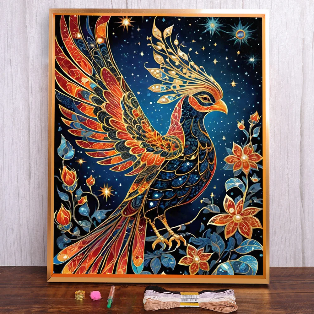 Abstract Phoenix Printed Canvas 11CT Cross Stitch Set DIY Embroidery Craft Hobby Painting Needlework Mulina Home Decor Counted
Abstract Phoenix Printed Canvas 11CT Cross Stitch Set DIY Embroidery Craft Hobby Painting Needlework Mulina Home Decor Counted